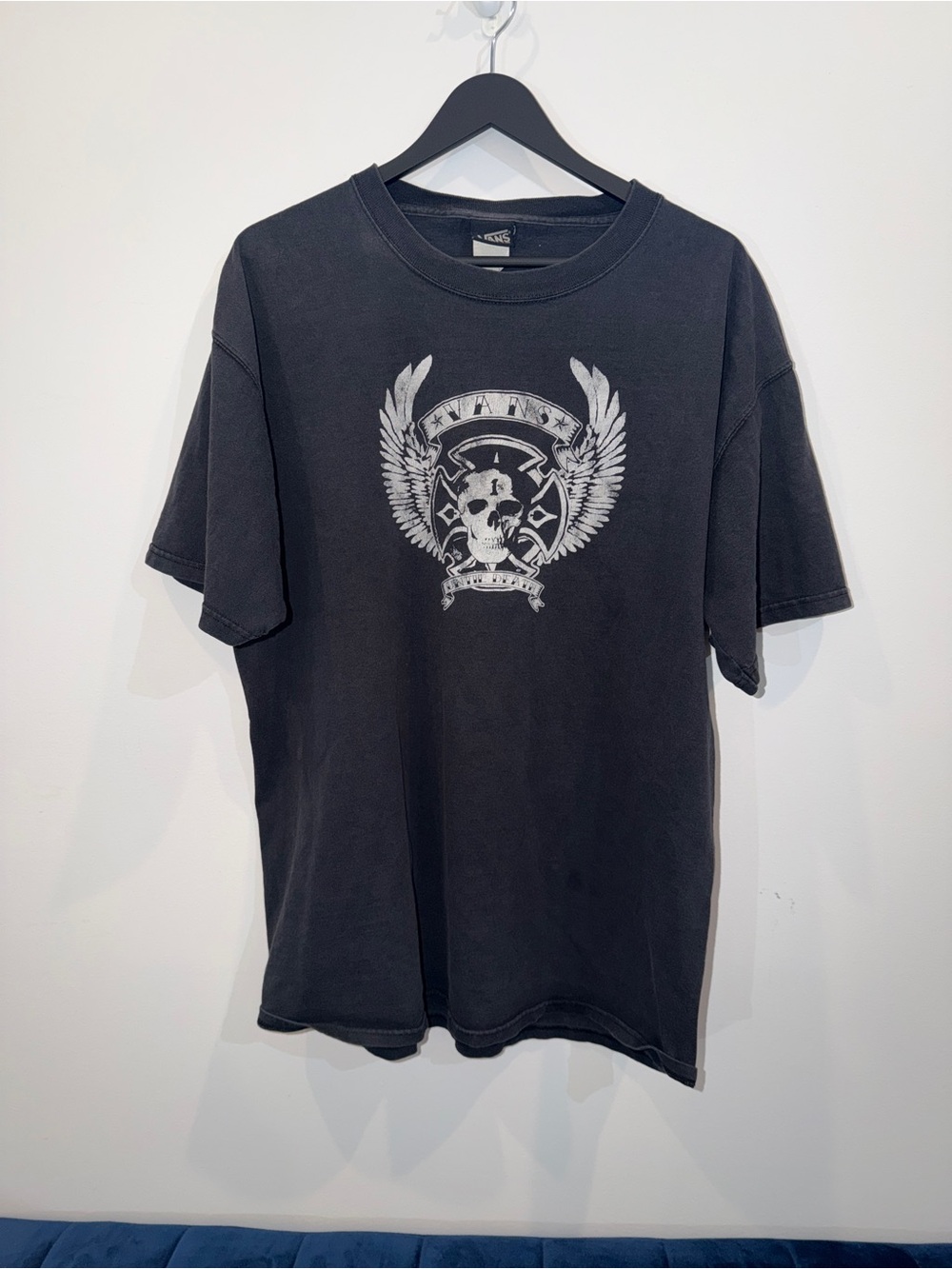 Vans Black Short-Sleeve Graphic Skull Tee